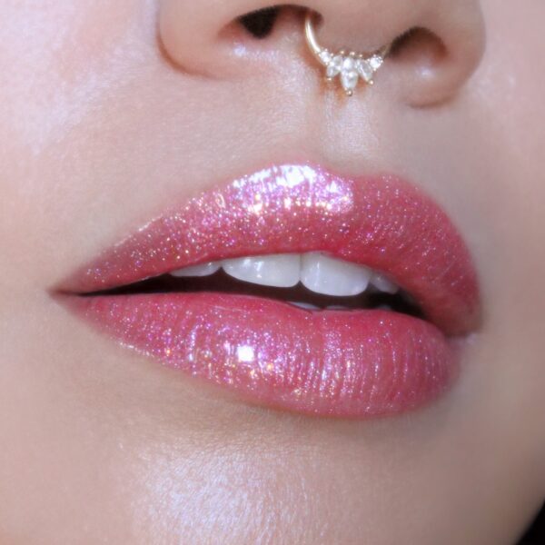 Parster Pink Lemonade Lip Gloss – Hydrating Glitter Shine - Image 3